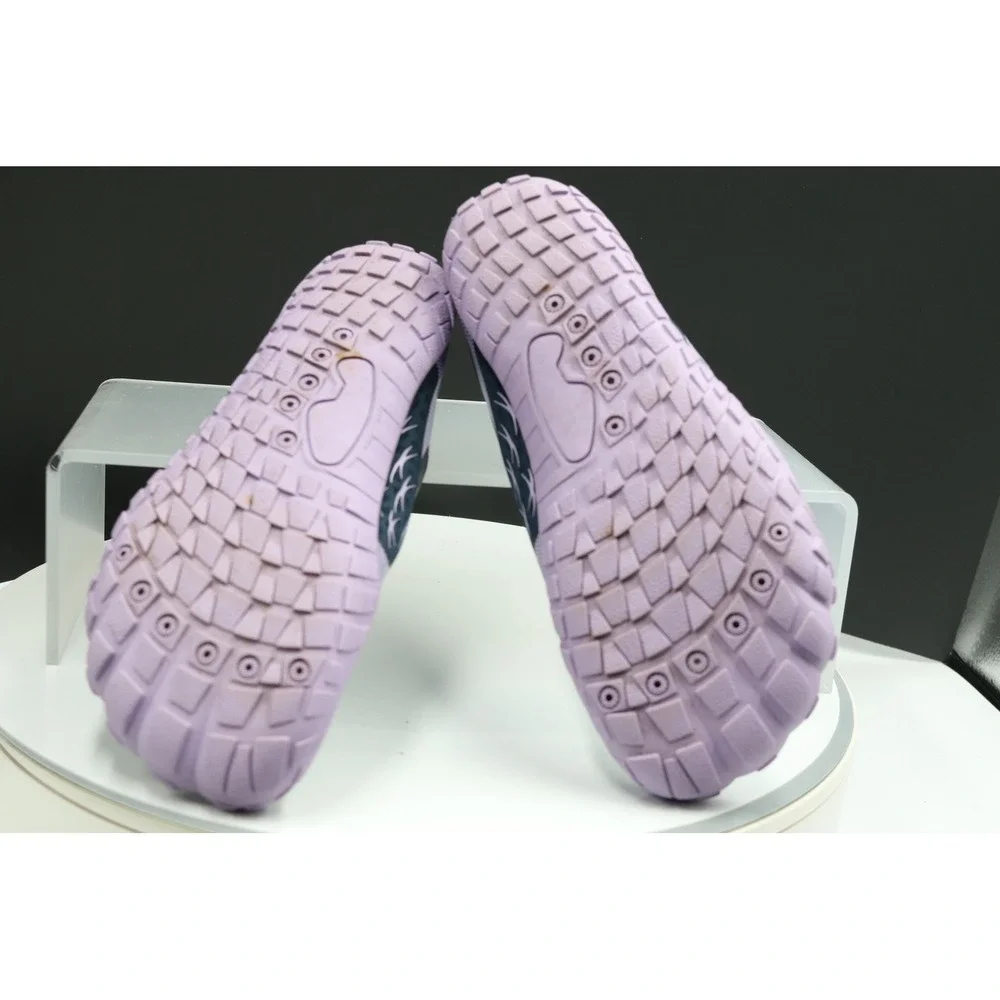 Merence Water Shoes Kids Sz 2.5 Navy Lavender Quick-Dry Mesh Sporty Aqua Sneaker